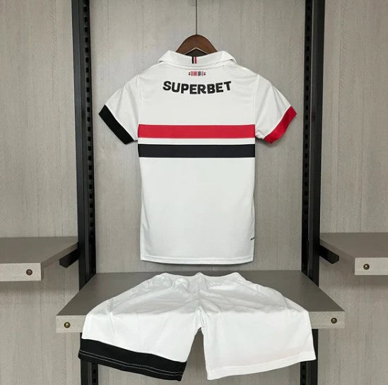 Camiseta y Pantalones para niños São Paulo Home 24/25