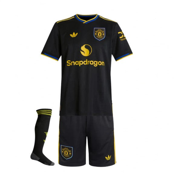 Camiseta y Pantalones para niños Manchester United Third 2025/26 - Con Medias