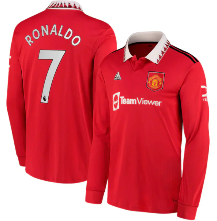 Camiseta Manga Larga Manchester United Retro 2022