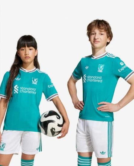 Camiseta y Pantalones para niños Liverpool Third 2025/26