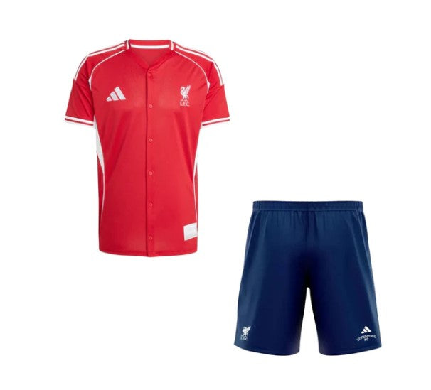 Camiseta y Pantalones para niños Liverpool US PACK 2025/26