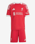 Camiseta y Pantalones para niños Liverpool Home 2025/26