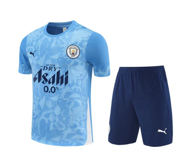 Camiseta y Pantalón corto de entrenamiento para niños Manchester City 2025/26