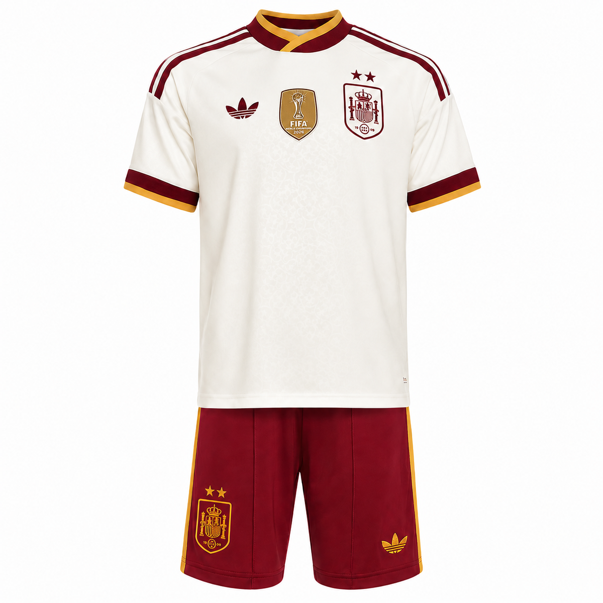 Camiseta y Pantalones para niños España Away 2026/27 - Bicampeón del Mundo ⭐⭐ - Con Parche