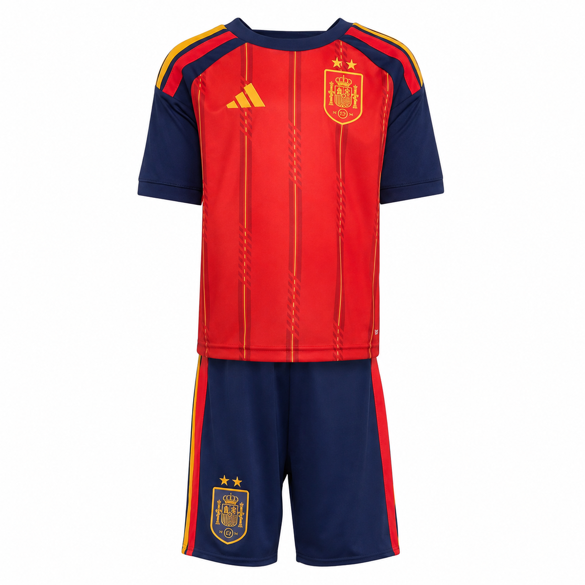 Camiseta y Pantalones para niños España Home  2026/27 - Bicampeón del Mundo ⭐⭐