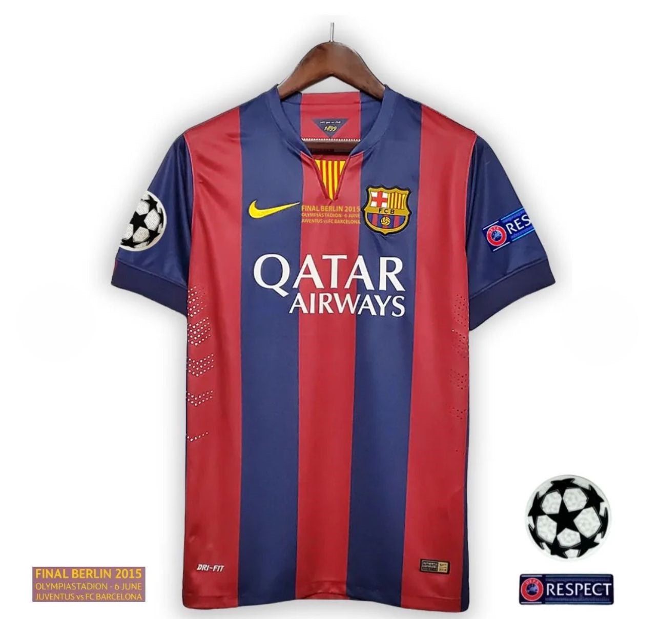 Camiseta FC Barcelona Retro 2014/2015 - Con Patch