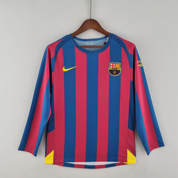Camiseta FC Barcelona Manga Larga - Retro 2005/2006