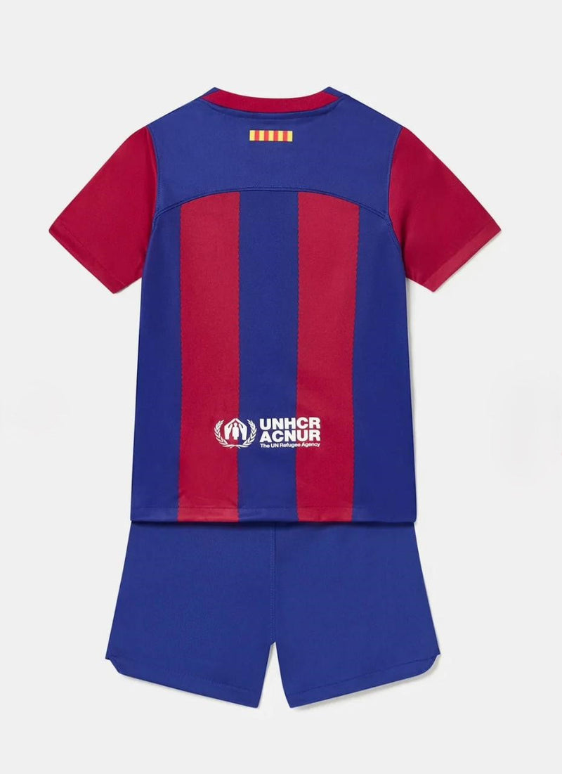 Camiseta y Pantalones para niños FC Barcelona Home 23/24