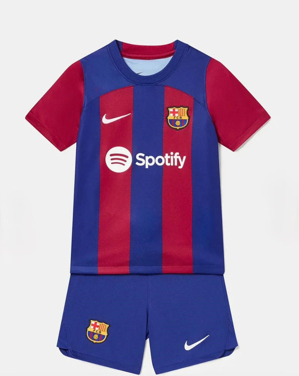Camiseta y Pantalones para niños FC Barcelona Home 23/24