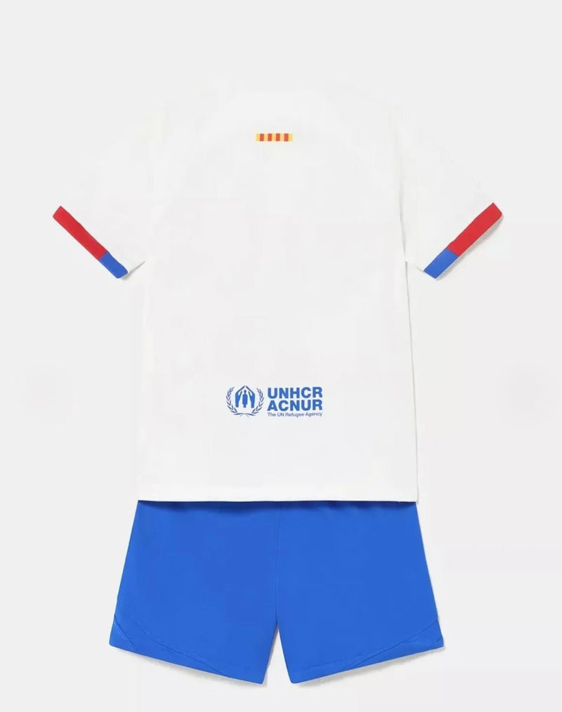 Camiseta y Pantalones para niños FC Barcelona Away 23/24