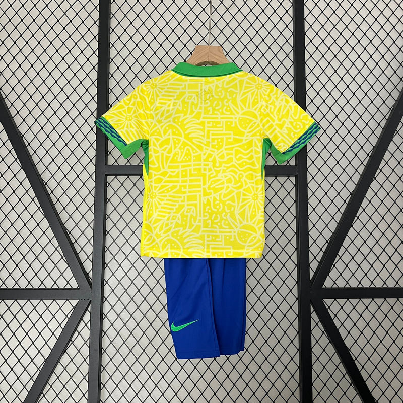 Camiseta y Pantalones para niños Brasil 24/25