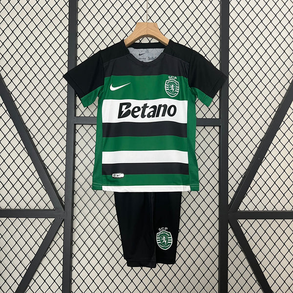 Camiseta y Pantalones para niños Sporting Portugal Home 24/25