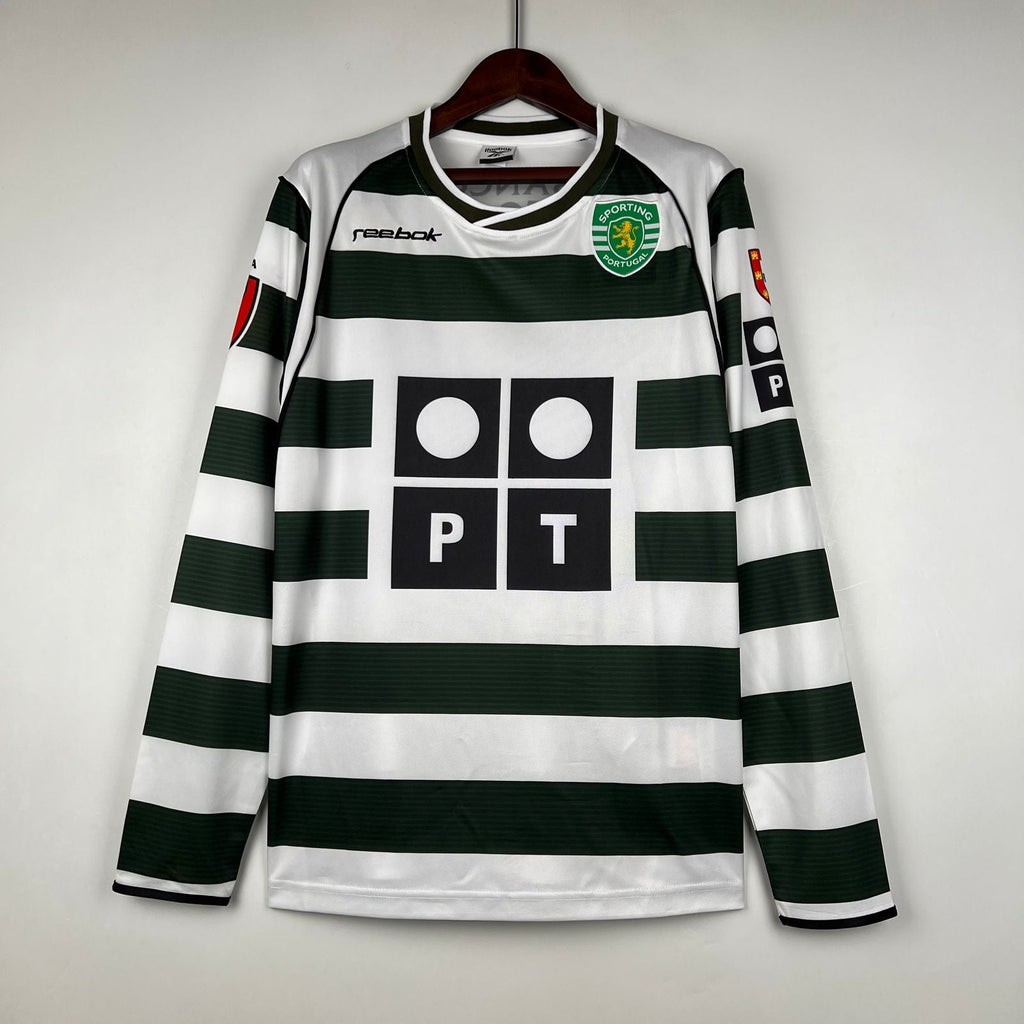 Camiseta Retro Manga Larga Sporting Portugal 01/03