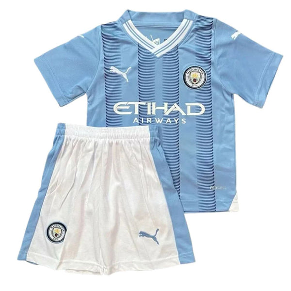 Camiseta y Pantalones para niños Manchester City Home 23/24