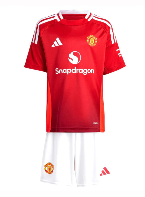 Camiseta y Pantalones para niños Manchester United Home 24/25
