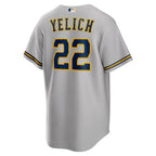 Milwaukee Brewers Christian Yelich – Gray Jersey