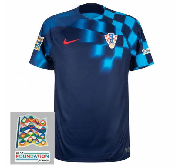 Camiseta Croacia Away 22/23 - Patch de La Liga de las Naciones y la Fundación