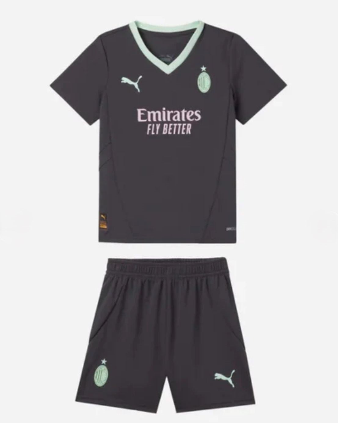 Camiseta y Pantalones para niños AC Milan Third 24/25