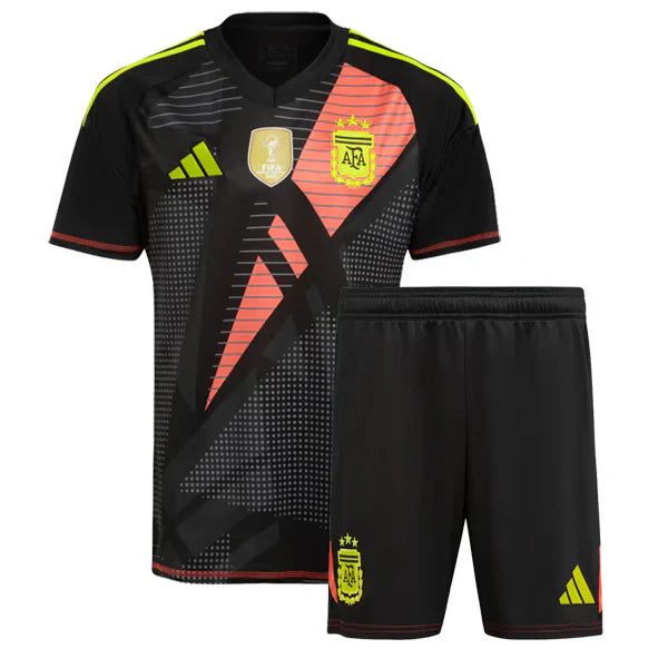 Camiseta y Pantalones para niños Argentina 24/25 - Con Parche de Campeón de la Copa del Mundo