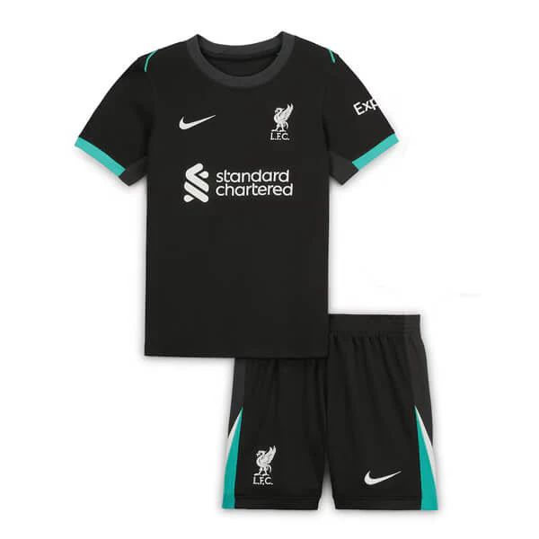 Camiseta y Pantalones para niños Liverpool Away 24/25