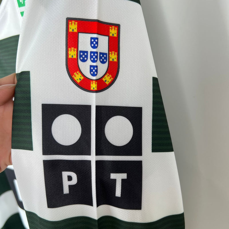 Camiseta Retro Manga Larga Sporting Portugal 01/03