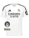 Camiseta Real Madrid Home 2024/25 - Con Patch UCL 15