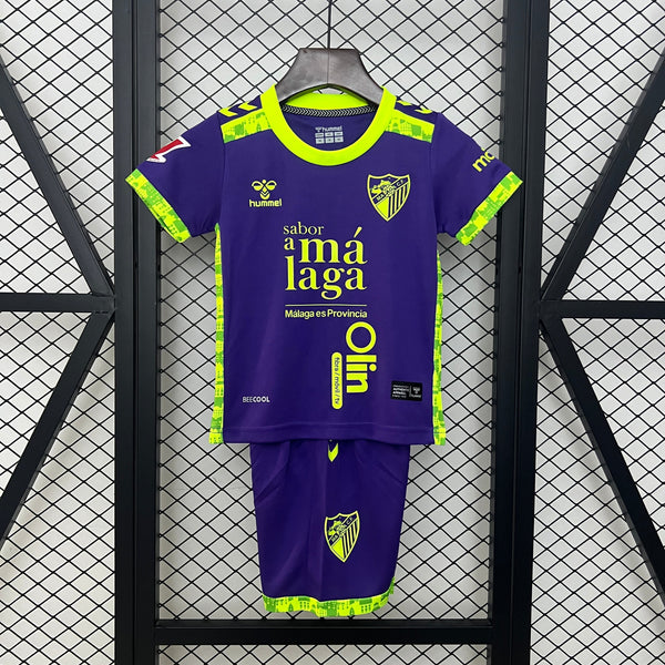 Camiseta y Pantalones para niños Málaga CF Away 24/25