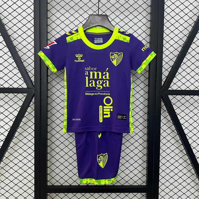 Camiseta y Pantalones para niños Málaga CF Away 24/25
