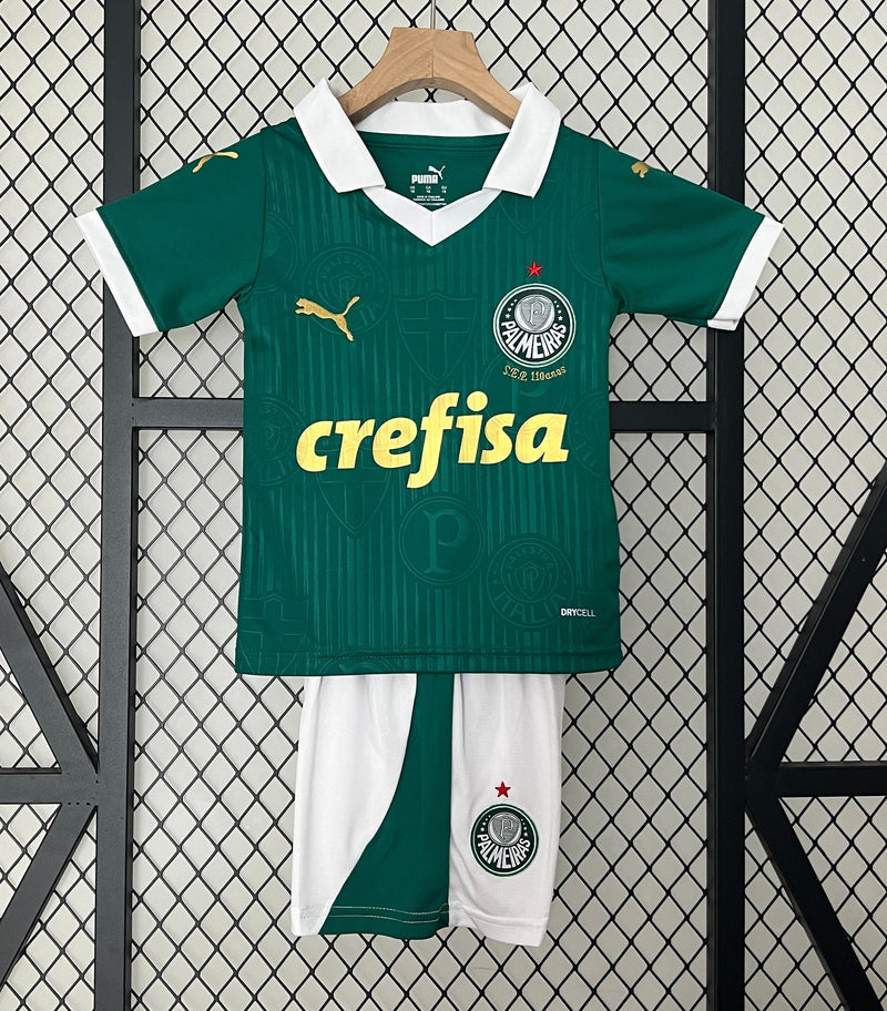 Camiseta y Pantalones para niños Palmeiras Home 24/25
