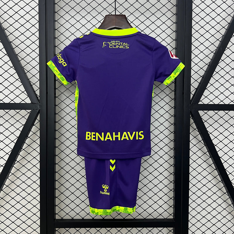 Camiseta y Pantalones para niños Málaga CF Away 24/25
