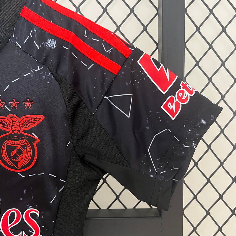 Camiseta y Pantalones para niños Benfica Away 24/25