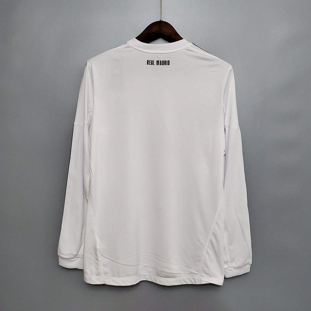 Camisa Manga Longa Real Madrid 10/11 Adidas - Branco - DA Sports Oficial
