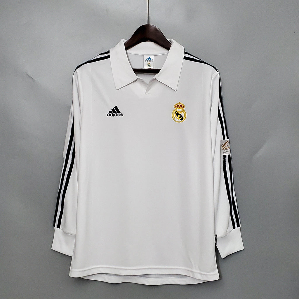 Camiseta Real Madrid 2002 Retro - Manga Larga