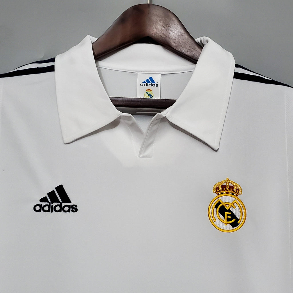 Camiseta Real Madrid 2002 Retro - Manga Larga