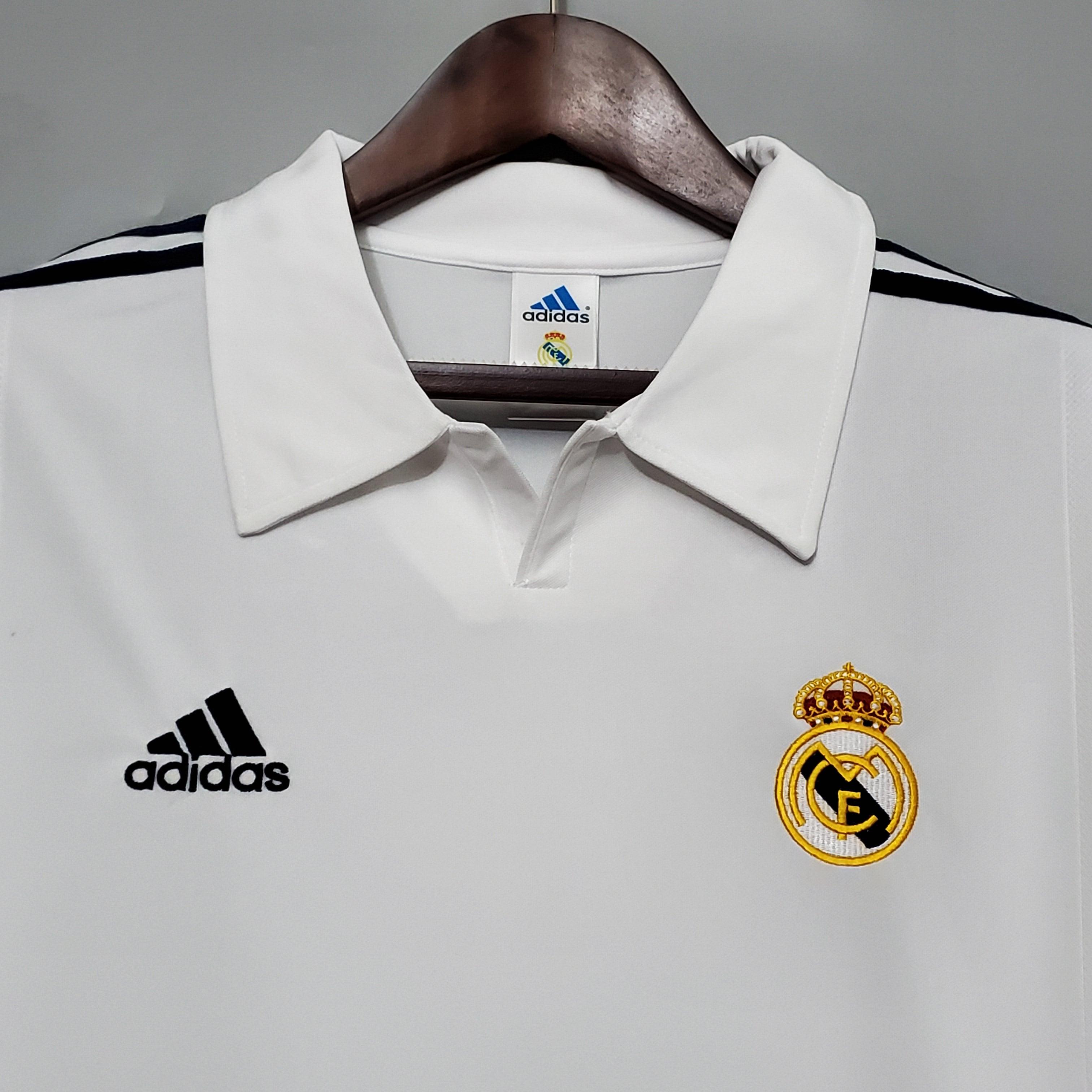 Camiseta Real Madrid 2002 Retro - Manga Larga