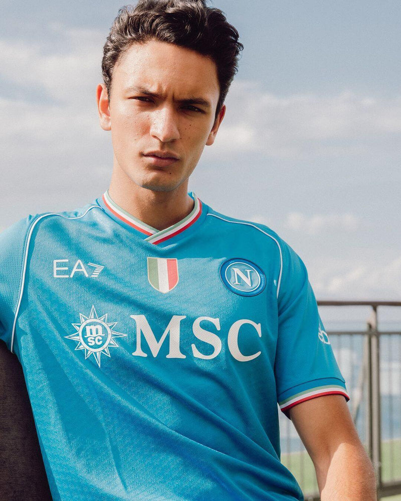 Camisa Napoli I 23/24 EA7 - Azul - DA Sports Oficial