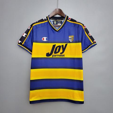 Camisa Parma Retrô 2001/2002 Azul e Amarela - Champion - DA Sports Oficial