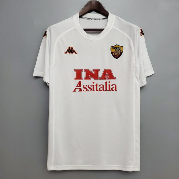 Camisa Roma Retrô 2000/2001 Branca - Kappa - DA Sports Oficial
