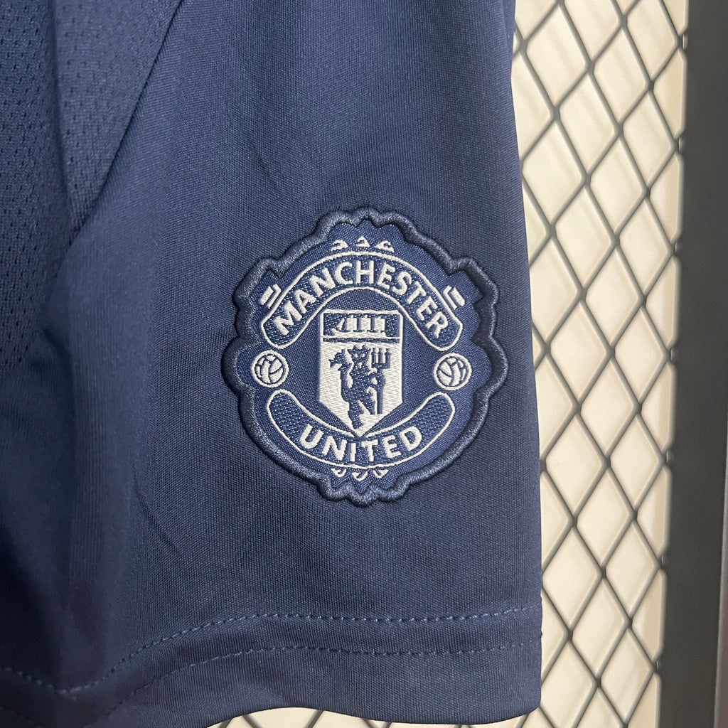 Camiseta y Pantalones para niños Manchester United Away 24/25