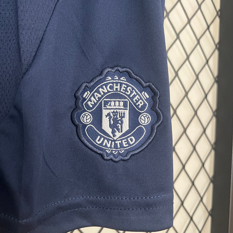 Camiseta y Pantalones para niños Manchester United Away 24/25