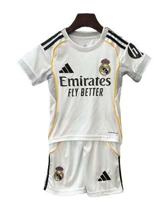 Camiseta y Pantalones para niños Real Madrid Home 2025/26