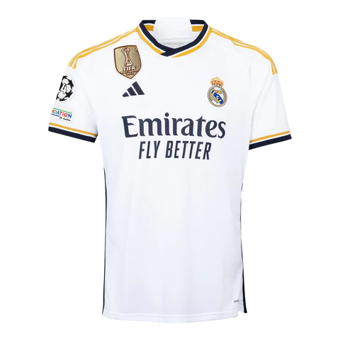 Camiseta Real Madrid Home 23/24 - Con Patch UCL